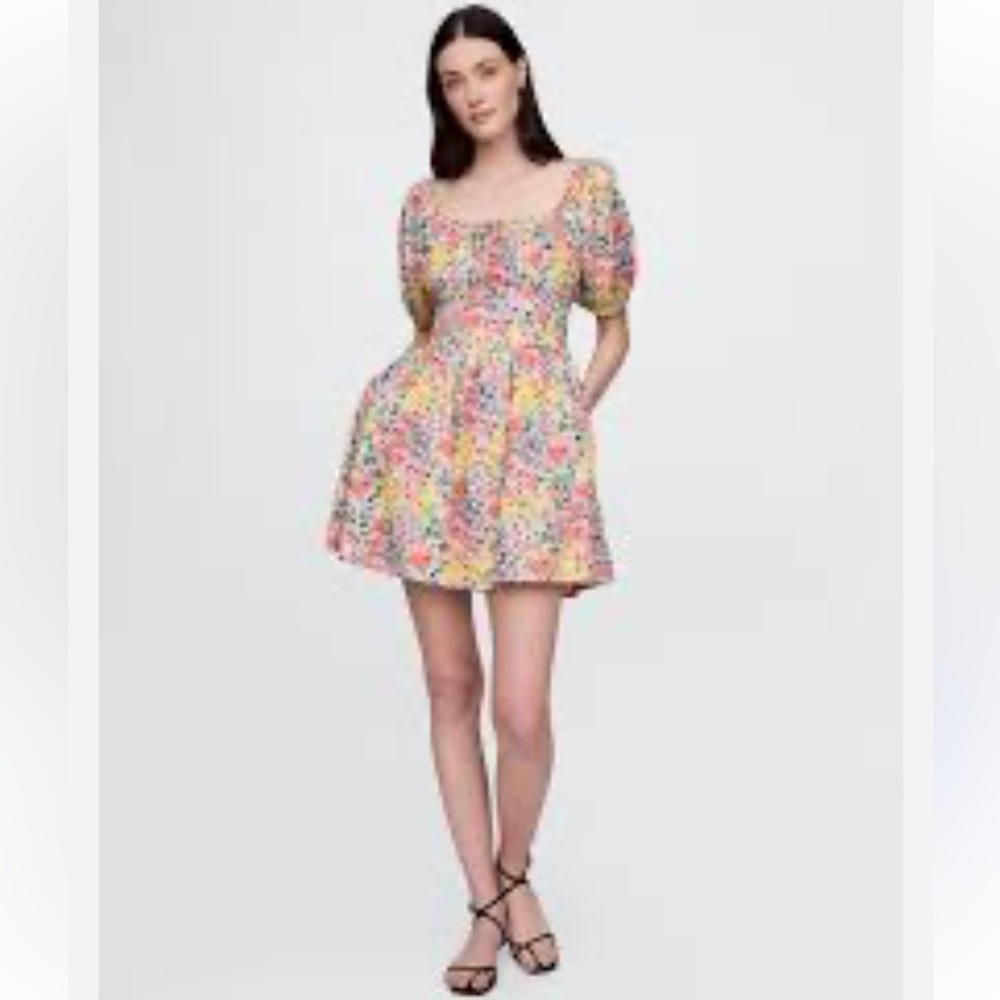 GAP Colorful Floral Mini Dress Size 14 New With Tag